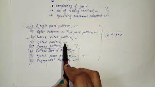 Casting Process -  Types of Pattern # 2