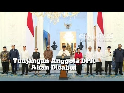 Siaran Pers, Presiden RI: Tunjangan Anggota DPR Akan Dicabut. 