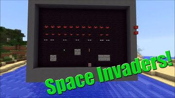 Space Invaders in Vanilla Minecraft!