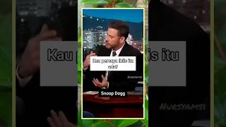 📌inilah snoop dogg ketika ditanya jawabannya diluar Nurul 😁