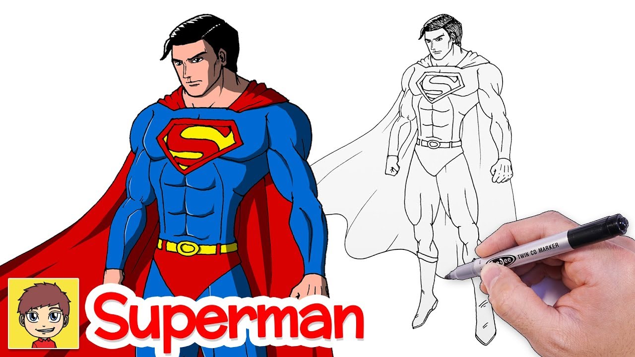 cách vẽ superman