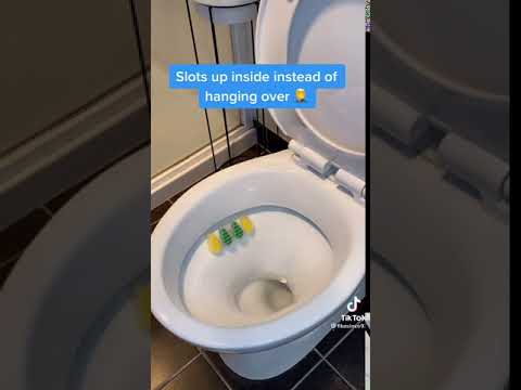 The correct way to use toilet rim blocks