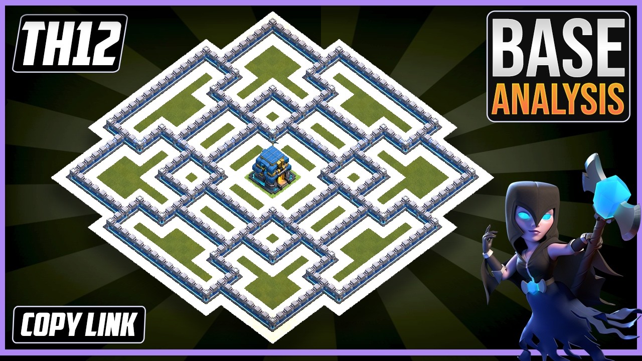 ИДЕАЛЬНАЯ ГИБРИДНАЯ/ТРОФЕЙНАЯ база для TH12 2026!! Дизайн трофейной базы для ратуши 12 уровня в C...