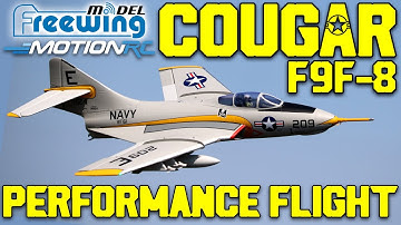 Freewing F9F-8 Cougar 80mm EDF Jet Full Performance Flight  | Motion RC