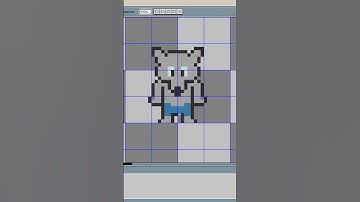 PIXEL ART Werewolf - timelapse 🐺 #shorts