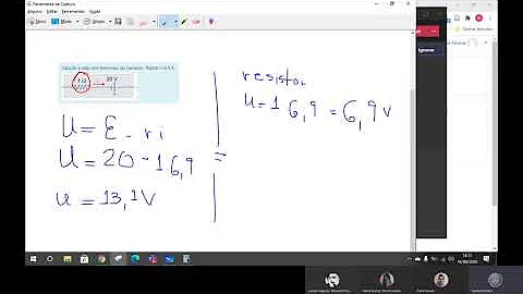 Como calcular a tensão nos terminais do gerador?