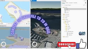 How to Convert 3d shapefile to 2d Using QGIS@GIS Hacks #gis #layout #3d #shorts #viral