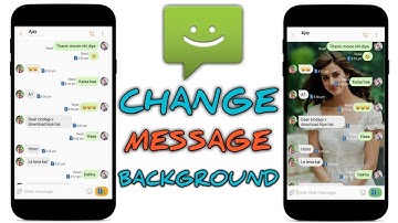 How to Change Text Message Background On Samsung Smartphone | Android Mobile Settings +Set Wallpaper