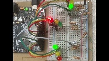 3-Way Traffic Light with Pedestrian Crosswalk - Arduino Project
