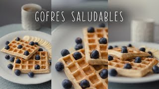 Receta de GOFRES SALUDABLES| Desayunos saludables| Healthy waffles by Celeste.F 1,578 views 2 months ago 4 minutes, 10 seconds