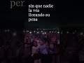 Qué bonito escuchar cuando somos más que una sola voz, un solo sentimiento. ❤️