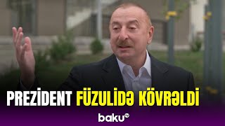 Prezident füzulililərlə görüşdə kövrəldi