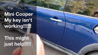 Mini Cooper key not working??? This might help!