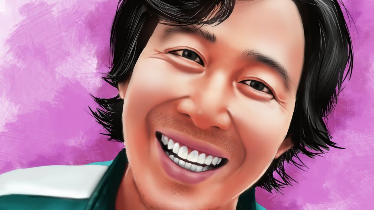 Player 456 Squid Game Seung Gi-hun X Speed Paint - YouTube