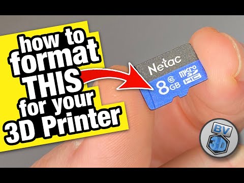 How To Format a MicroSD Card for a 3D Printer