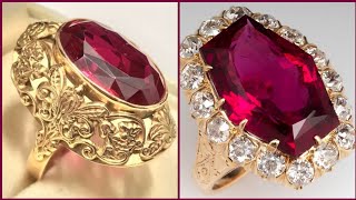 Stunning and top class Ruby gold and Diamond beautiful rings collection