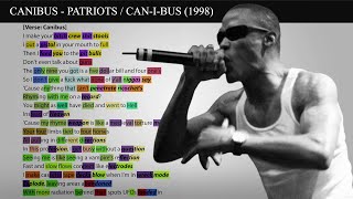 Canibus - Patriots [Rhyme Scheme] Highlighted