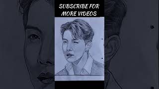 beautiful short #J hope sketch# BTS j hope drawing # easy drawing # BTSFanArt # jhope fan art💜💜💜