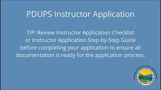 Submit an Instructor Application