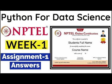 #nptel #swayam #python #Python for Data Science January 2021 Week 1  Assignment  Solution