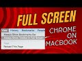 How to hide address bar or search bar on chrome full screen on macbook