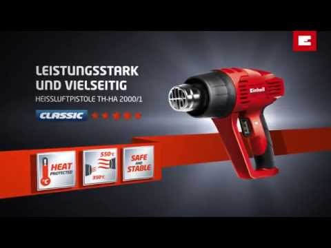 Einhell TH-HA 2000/1 Πιστόλι Θερμού Αέρα 2000W με Ρύθμιση Θερμοκρασίας εως και 550°C