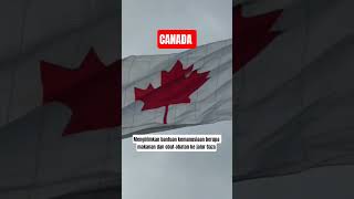Canada mengirimkan bantuan makanan dan obat obatan ke Jalur Gaza.