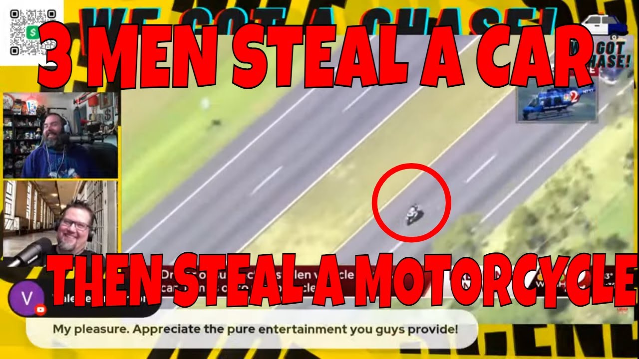 HIGH SPEED POLICE CHASE OF A STOLEN MOTORCYCLE - YouTube