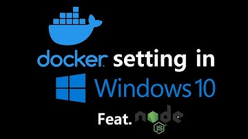 Window10 Docker Nodejs 세팅하기