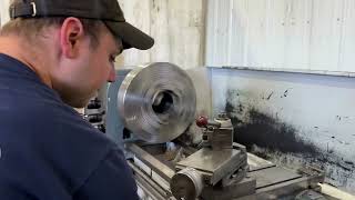22" X 124' CLAUSING-METOSA HOLLOW SPINDLE ENGINE LATHE: STOCK #80204