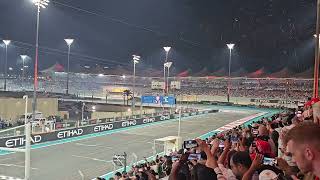 Abu dhabi 2023 Max Verstappen crossing the line ,Fireworks. MAX Verstappen Making perfect Donuts 🍩