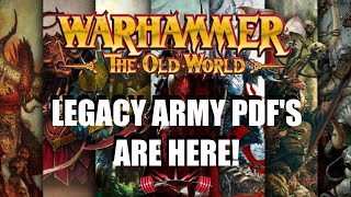 Old World Legacy PDFs are HERE! (and excitment over the Dark Elf PDF)