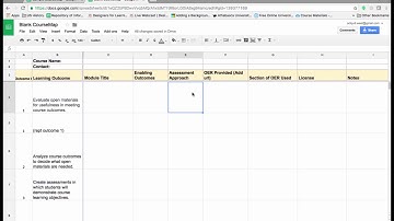 OER Course Mapping Video