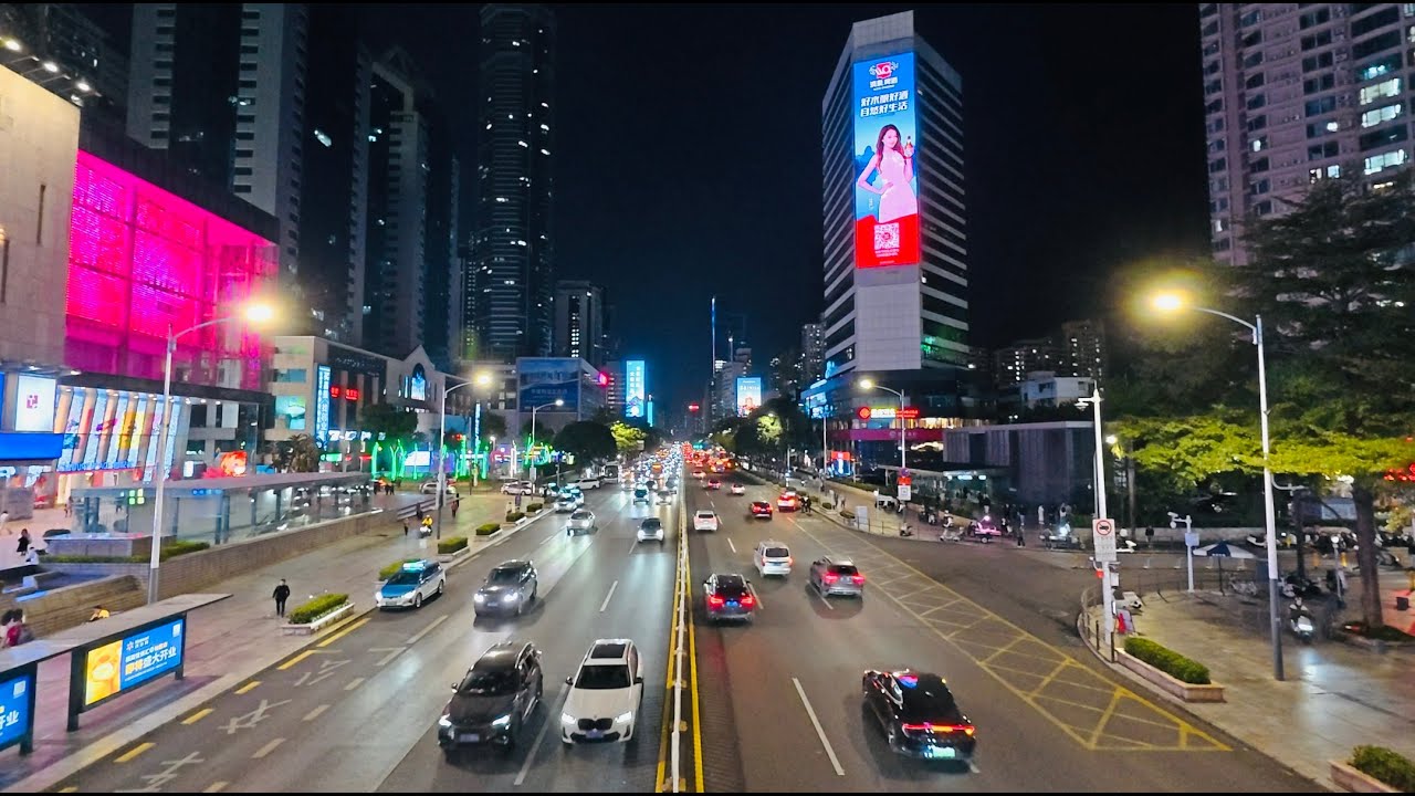 Shenzhen Bridge Traffic View | Real City Life | China