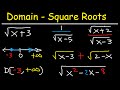 Domain of a Square Root Function & Rational Functions -  Precalculus