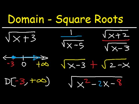 Domain of a Square Root Function & Rational Functions -  Precalculus