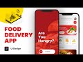 Food app design in figma  delivery mobile app uiux design  figma tutorial