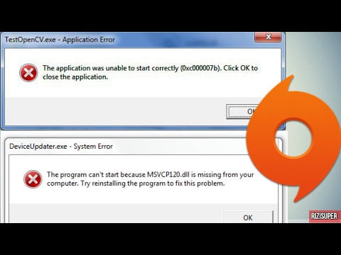 How To Fix Error 0xc00007b & MSVCP120.dll In (All Windows) [100% Solved] 2017 - Origin And General