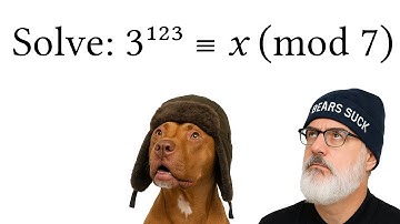 Los op: 3¹²³ ≡ 𝑥 (mod 7) | Getaltheorie | Abstracte algebra | Discrete wiskunde