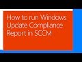 Windows update compliance report in sccm