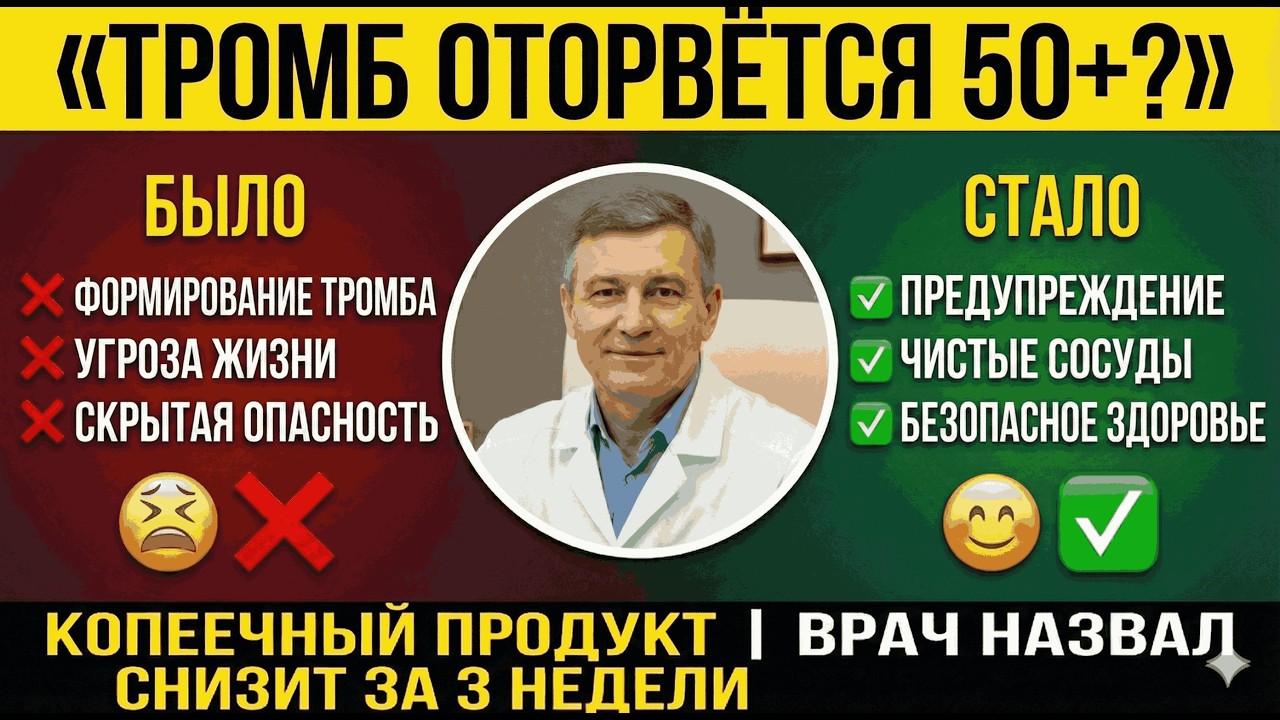 Тромб оторвётся без предупреждения — 6 признаков, что он уже формируется после 50