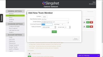 Adding a new extension to your Slingshot VoIP account