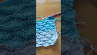 💙Avanzo con el tercer tono de azul en mi Sueter en Degrade a Crochet