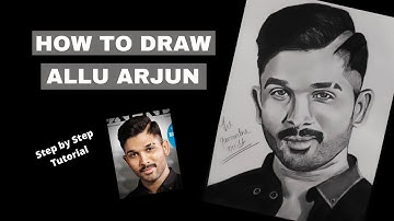 How to Draw Allu Arjun Step by Step || Part - 2 Shading || The Quarantine Artist