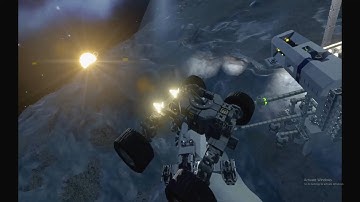 Its Easy Being A Daredevil On The Moon! Space Engineers Rover Fun