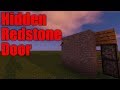 Hidden Redstone Door - How to Build - Minecraft