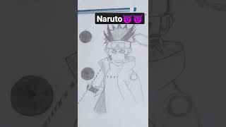 MY FAVORITE DRAWING SIX PATHS SAGE MODE OF NARUTO #shorts #viral