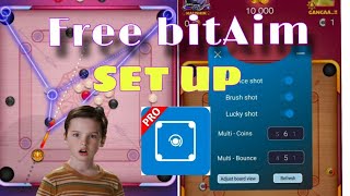 How To Download Free Bitaim And Setup Carrom Pool Free Aim Kaushikcarromyt