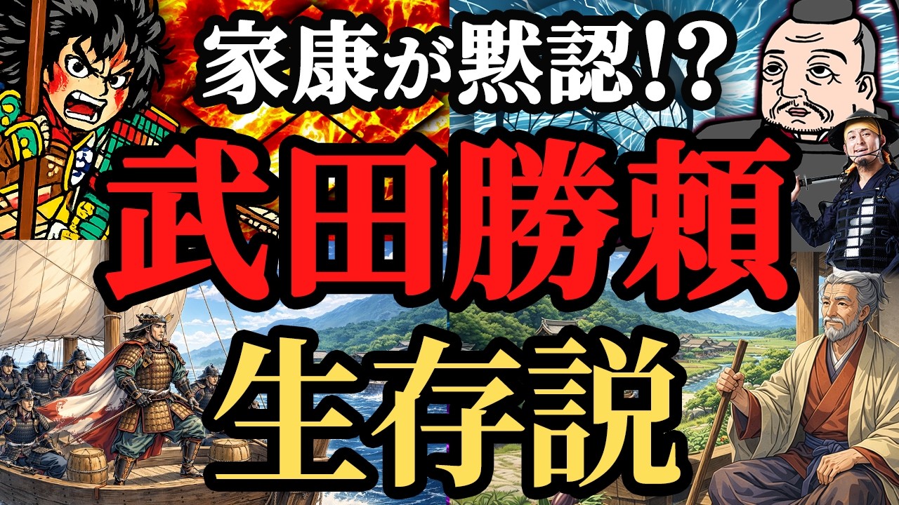 【歴史が消した真実⁈】隠され続けた武田家滅亡の闇！勝頼生存説は本当か？歴史解説！