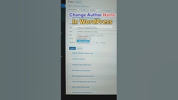 How To Change Author in WordPress #shorts #webrpoint #wordpress #shortsfeed #youtubeshorts #blog #wp